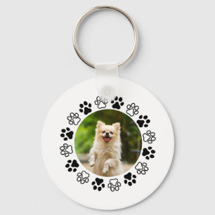 Costumizable dog portrait canine key ring