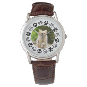Costumizable dog portrait canine watch