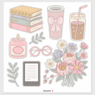 Cosy Aesthetic Sticker Pack Digital Planner Clipar