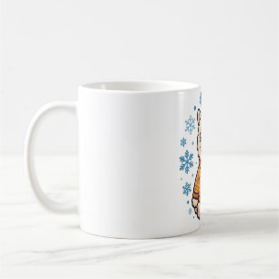 Cosy Alpaca Winter Sweater Art Coffee Mug