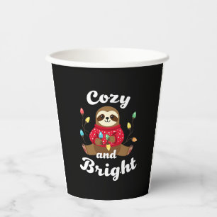 Cosy And Bright Sloth Christmas Lights (2) Paper Cups