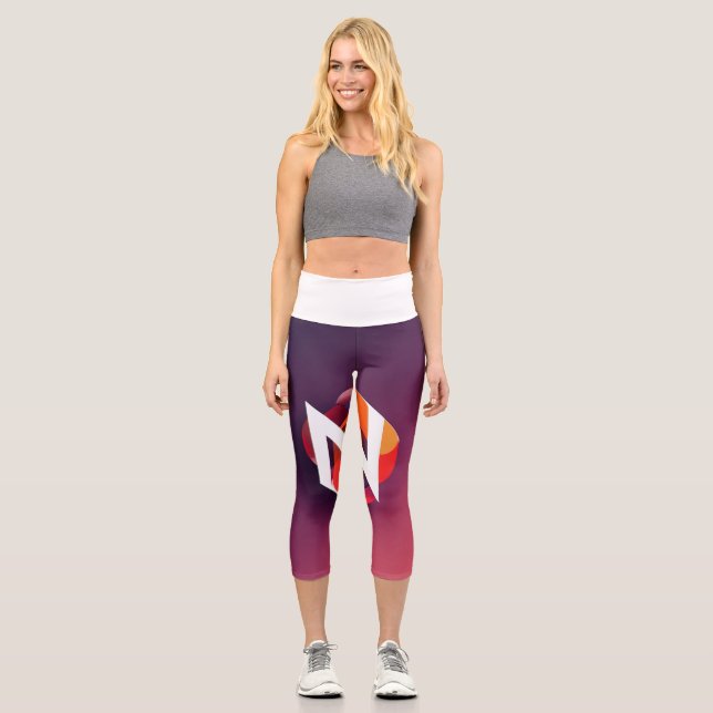 "Cosy and Stylish Leggings'' Capri Leggings (Front)