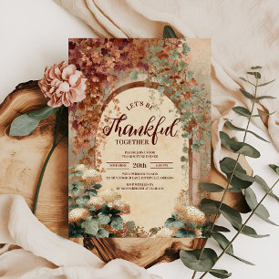 Cosy Autumn Archway Thanksgiving Dinner Invitation