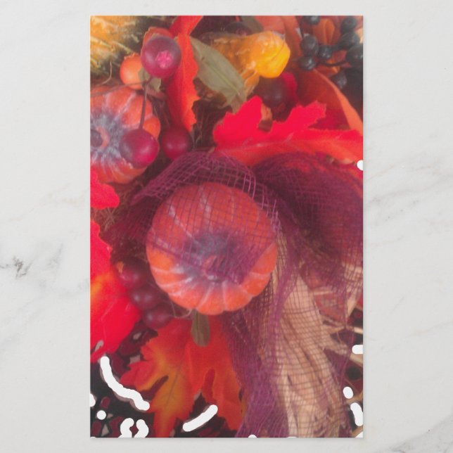 Cosy Autumn Charm - Fall Decor & Gifts Stationery (Front)