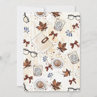 Cosy Autumn Coffee & Books Invitation | Vintage Fa