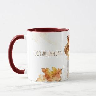 Cosy Autumn Days Latte Watercolor Mug