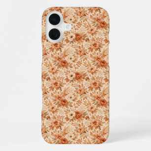 Cosy Autumn Floral Pattern iPhone 16 Plus Case