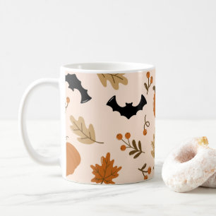 Cosy Autumn & Halloween Pattern Coffee Mug