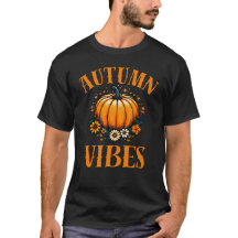 Cosy Autumn Halloween Vibes Pumpkin Floral Design
