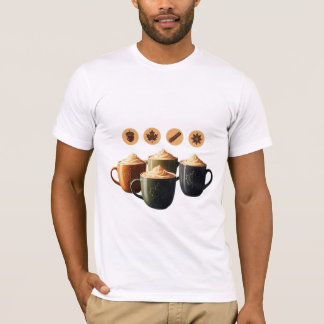 Cosy Autumn Latte Coffee Mugs T-Shirt