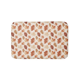 Cosy Autumn Leaf Pattern Bath Mat