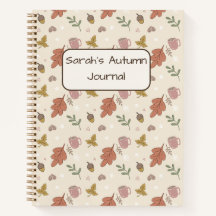 Cosy Autumn Leaves Notebook