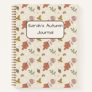 Cosy Autumn Leaves Notebook