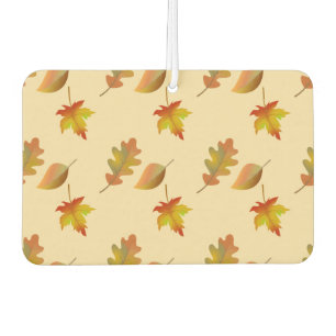 Cosy autumn maple leaves oak leaves car air freshener