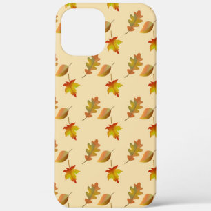 Cosy autumn maple leaves oak leaves  iPhone 12 pro max case