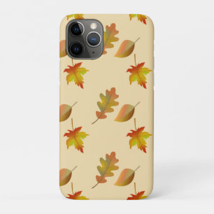 Cosy autumn maple leaves oak leaves iPhone 11 pro case