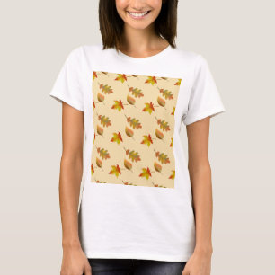 Cosy autumn maple leaves oak leaves T-Shirt