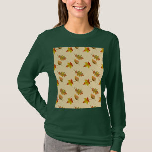 Cosy autumn maple leaves oak leaves T-Shirt