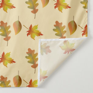 Cosy autumn maple leaves oak leaves tapestry