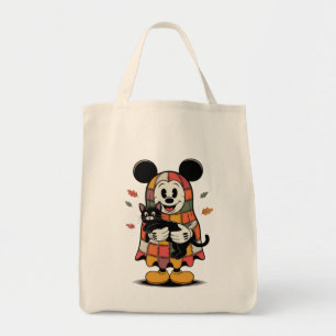 Cosy Autumn Mouse & Cat Tote Bag