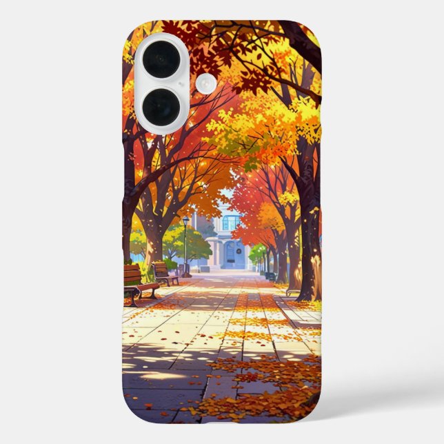 Cosy Autumn Park Case-Mate iPhone Case (Back)