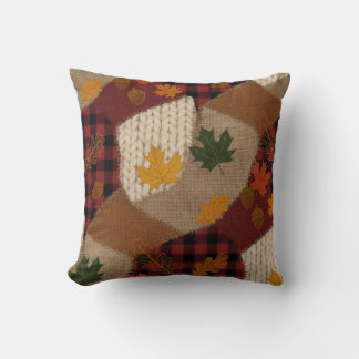 Cosy Autumn Patchwork Cushion
