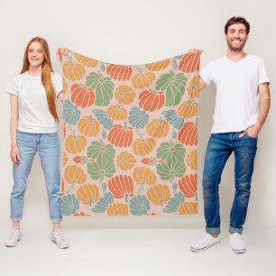 Cosy Autumn Pumpkin Throw Blanket – Fall Fleece &