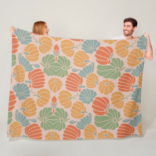 Cosy Autumn Pumpkin Throw Blanket – Fall Fleece &