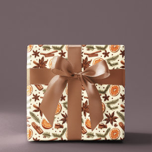 Cosy Autumn Spice Wrapping Paper Roll