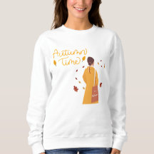 Cosy Autumn Time | Cute Fall Graphic Pullover