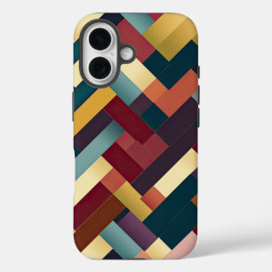 Cosy Autumn Tones Weave Pattern iPhone 16 Case