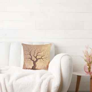 Cosy Autumn Tree Fall Leaves Pillow