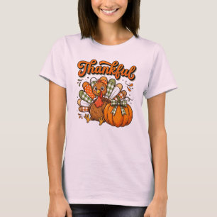 Cosy Autumn Turkey Harvest Celebration T-Shirt