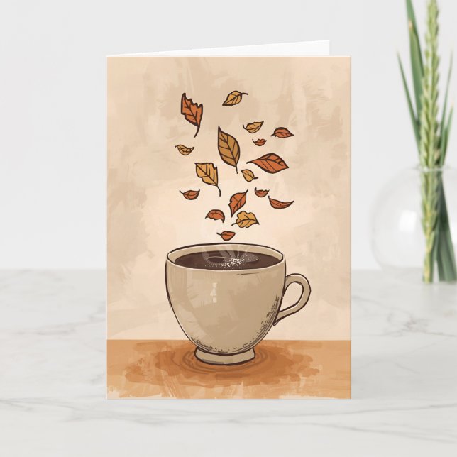 Cosy Autumn Vibes Card (Front)