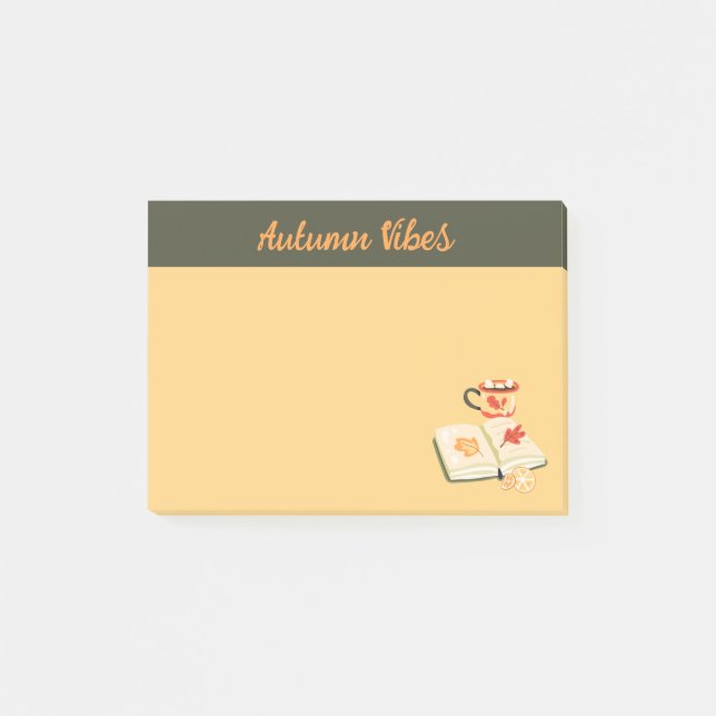 Cosy Autumn Vibes Post-it Notes (Front)