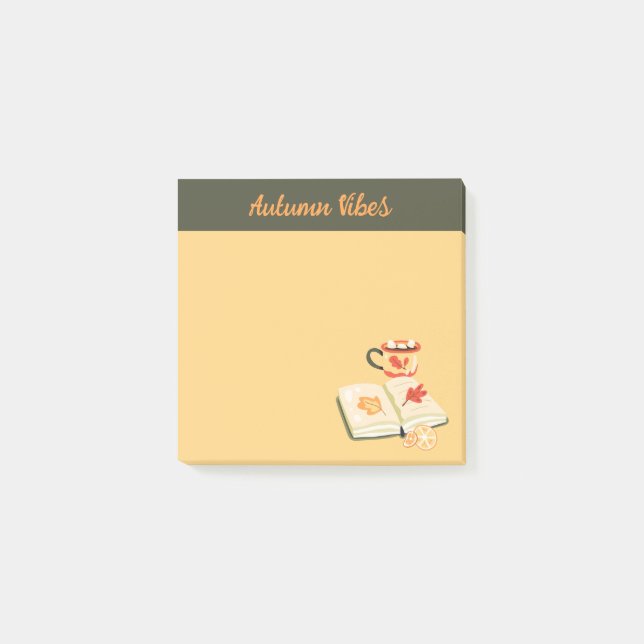 Cosy Autumn Vibes Post-it Notes (Front)