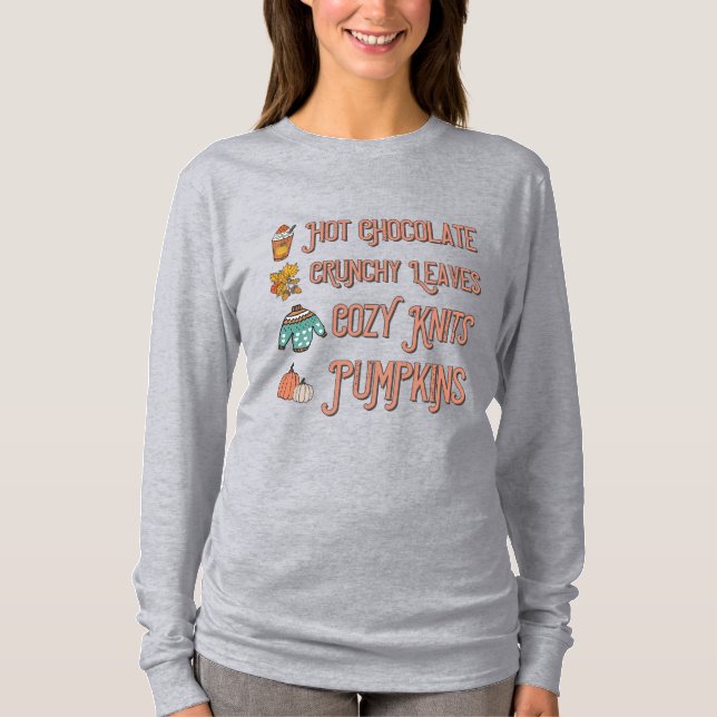 Cosy Autumn Vibes T-Shirt (Front)