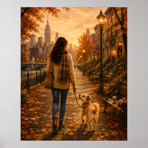 Cosy Autumn Walk with My Best Friend Poster