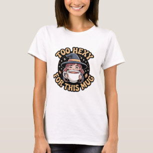 Cosy Autumn Witch Teacup T-Shirt