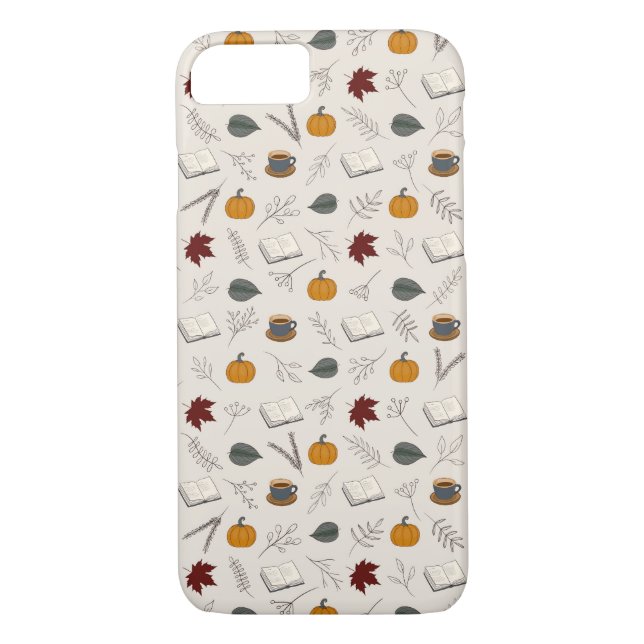Cosy autumnal patterned Case-Mate iPhone case (Back)