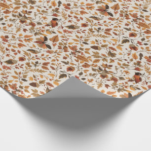 Cosy Autumnal Wrapping Paper