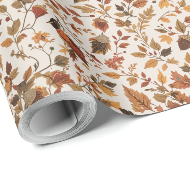 Cosy Autumnal Wrapping Paper (Roll Corner)