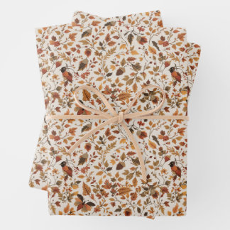 Cosy Autumnal Wrapping Paper