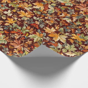 Cosy Autumnal Wrapping Paper