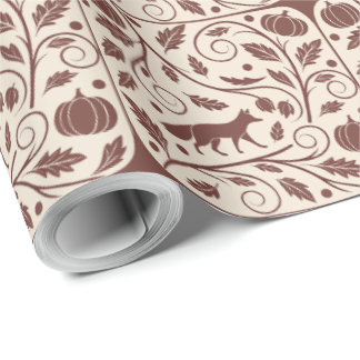 Cosy Autumnal Wrapping Paper