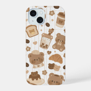 Cosy Bear Cafe iPhone 15 Case