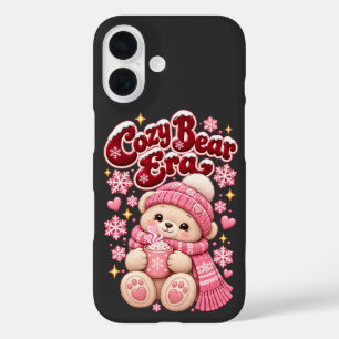 Cosy Bear Era Cute Pink Christmas  iPhone 16 Case