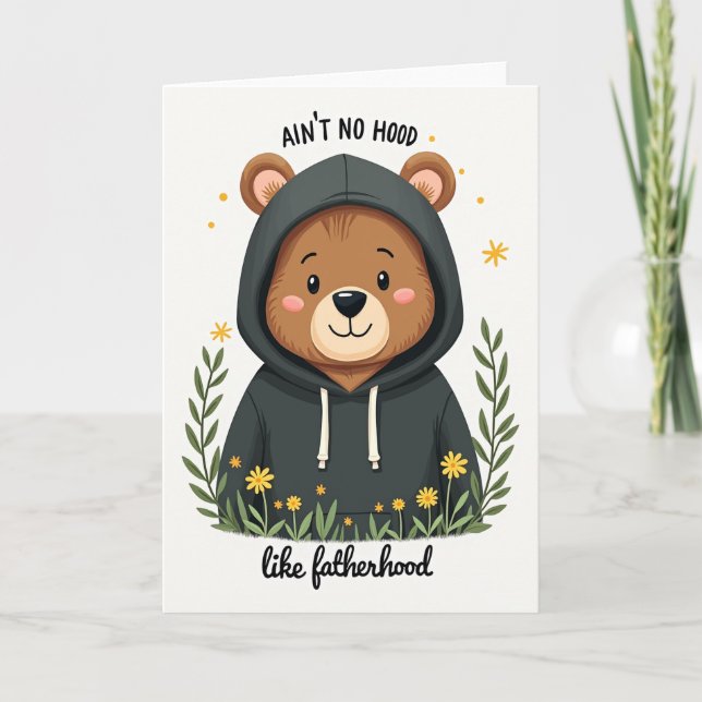 Cosy Bear Fathers Day Card (Front)