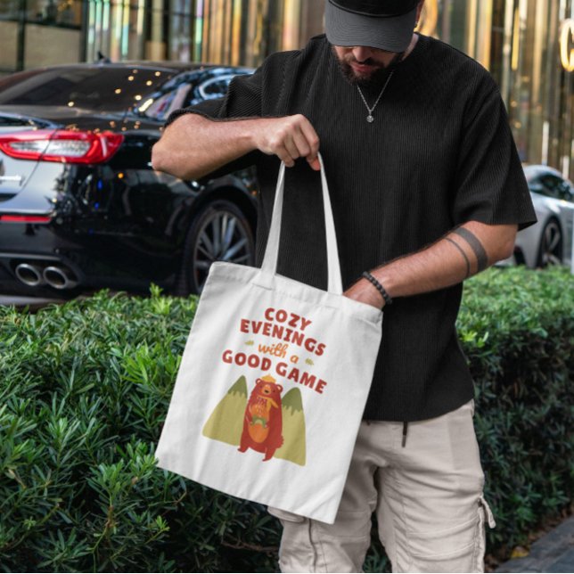Cosy Bear Gaming Tote Bag (Creator Uploaded)