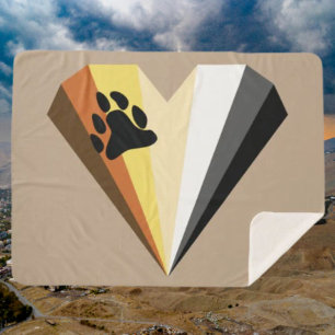Cosy Bear Pride Sherpa Blanket